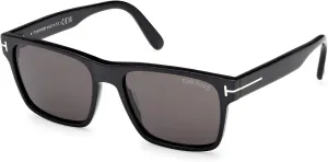 Tom Ford Calder Smoke Square Men's Sunglasses FT1205 01A 55