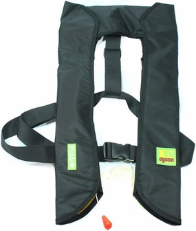 Top Safety Adult Life Jacket with Whistle - Manual Version Inflatable Lifejacket Life Vest Preserver PFD for Boating Fishing Sailing Kayaking Surfing Paddling Swimming - Adjustable Life Saving Vest