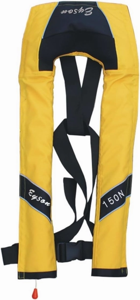 Top Safety Adult Life Jacket with Whistle - Manual Version Inflatable Lifejacket Life Vest Preserver PFD for Boating Fishing Sailing Kayaking Surfing Paddling Swimming - Adjustable Life Saving Vest