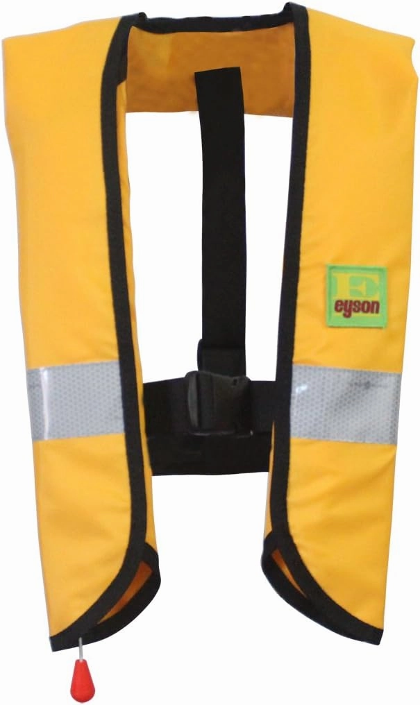 Top Safety Adult Life Jacket with Whistle - Manual Version Inflatable Lifejacket Life Vest Preserver PFD for Boating Fishing Sailing Kayaking Surfing Paddling Swimming - Adjustable Life Saving Vest