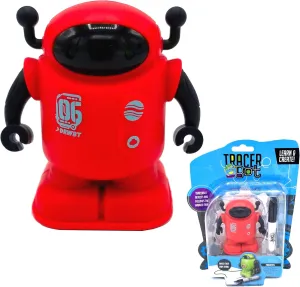 TracerBot – Mini Inductive Robot That Follows The Black Line You Draw. Fun, Educational, and Interactive STEM Toy with Limitless Ways to Play! Promotes Logic and Creativity Training.