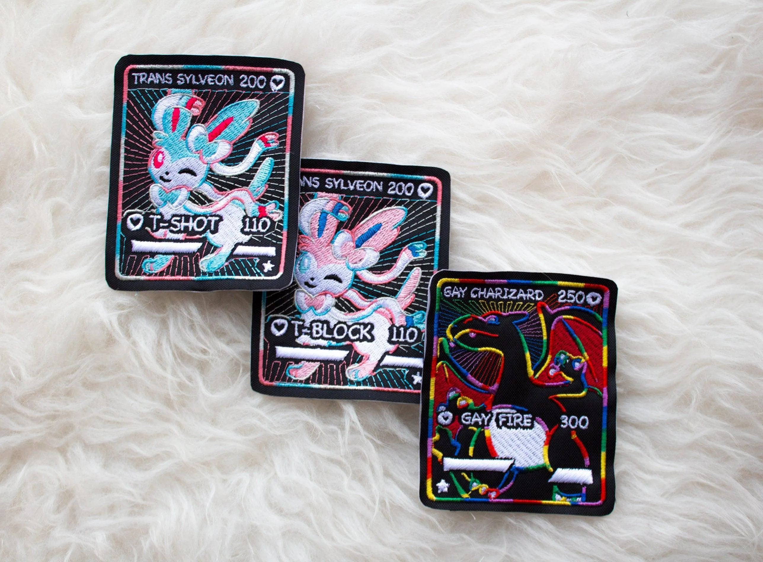 Trans SyIveon Card Sew-On Patch