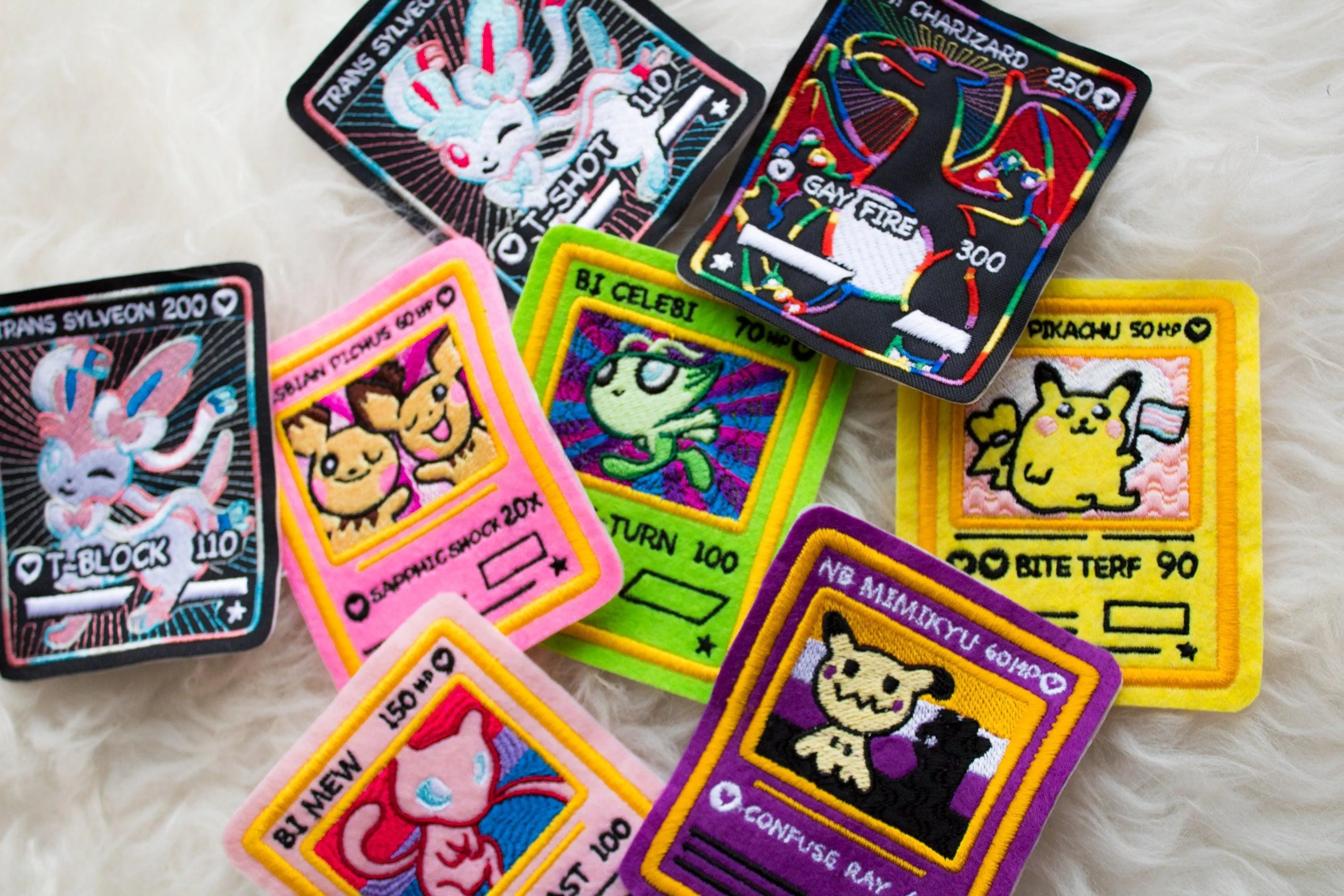 Trans SyIveon Card Sew-On Patch