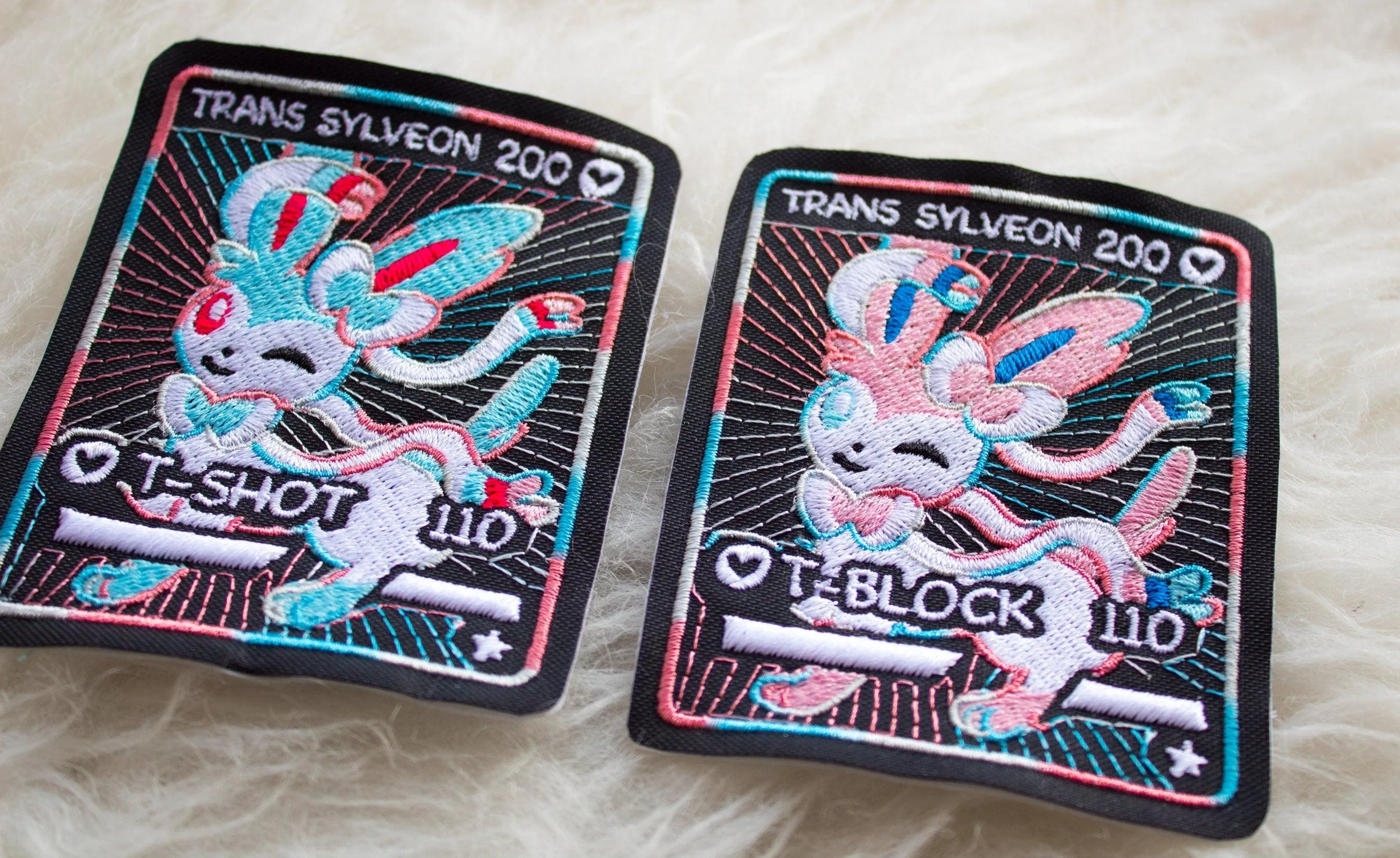 Trans SyIveon Card Sew-On Patch