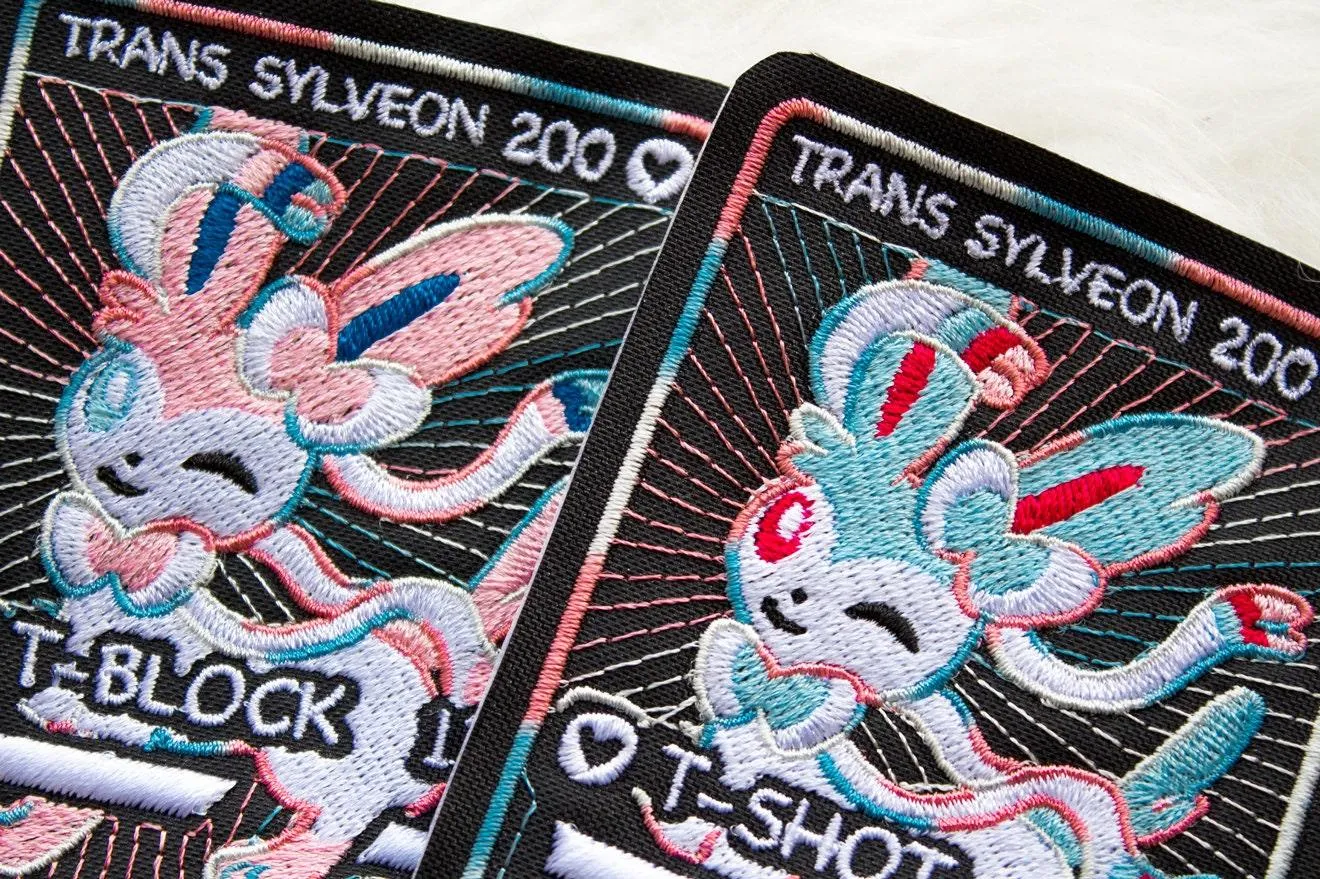 Trans SyIveon Card Sew-On Patch