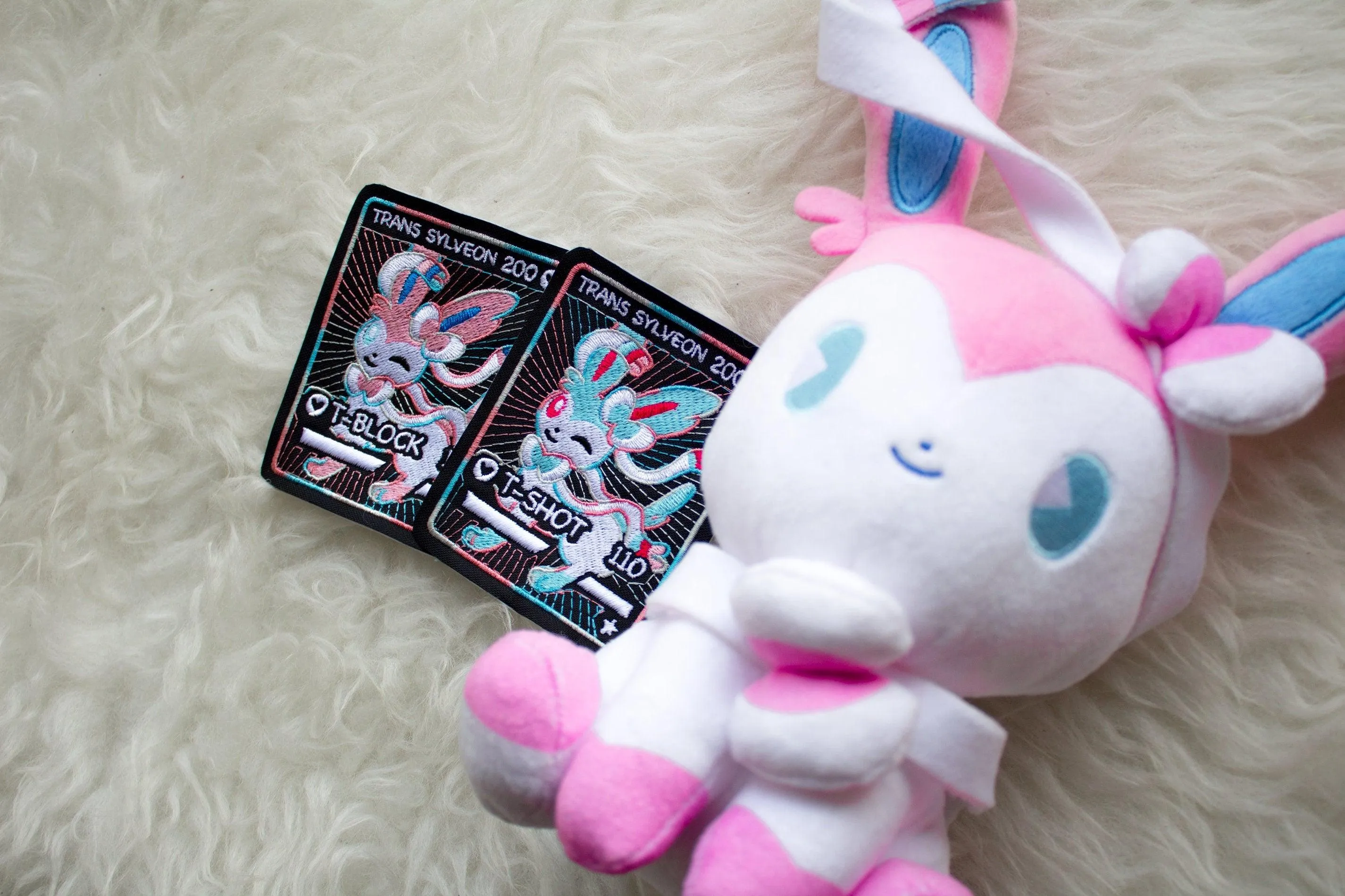 Trans SyIveon Card Sew-On Patch