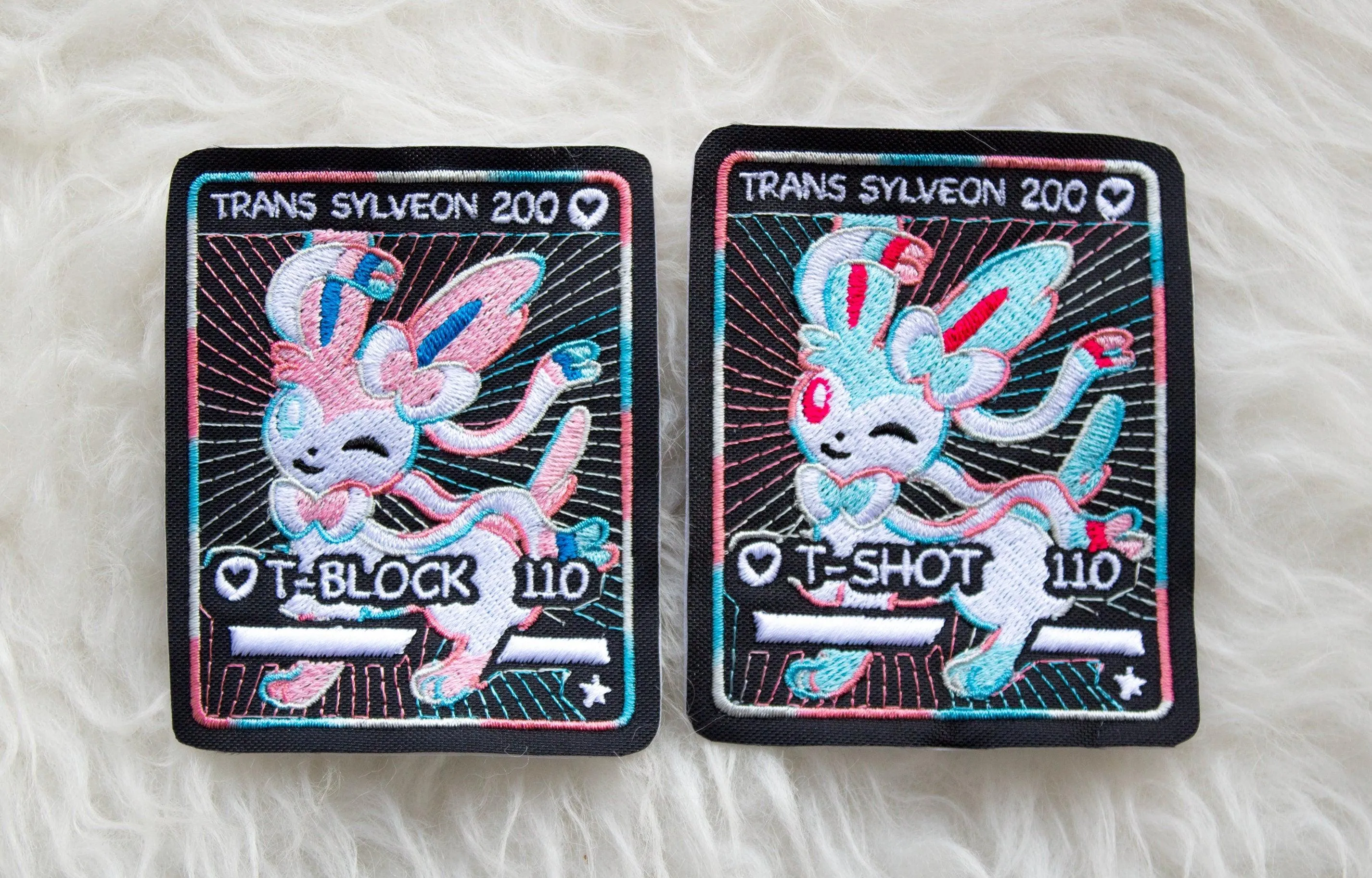 Trans SyIveon Card Sew-On Patch