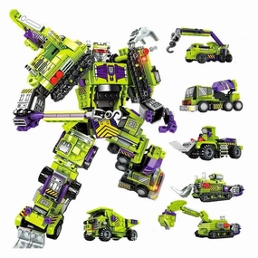 Transformers Mecha Robot Engineering Vehicle Bricks Toy 709pcs
