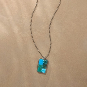 Turquoise Collage Necklace
