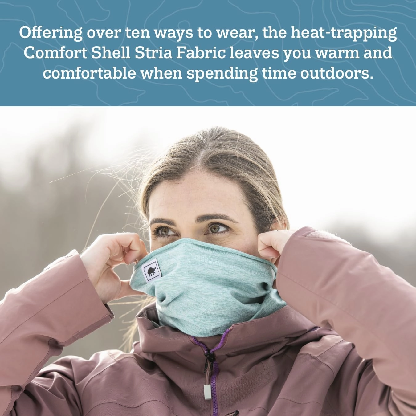 Turtle Fur Stria Totally Tubular Neck Gaiter, UPF 50 , Multifunctional Headwear, 10  Ways to Wear