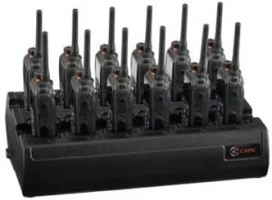 Twelve Bay Rapid Desk Charger for Kenwood TK-3160E Rechargeable Two Way Radio (Built-in Power Supply)