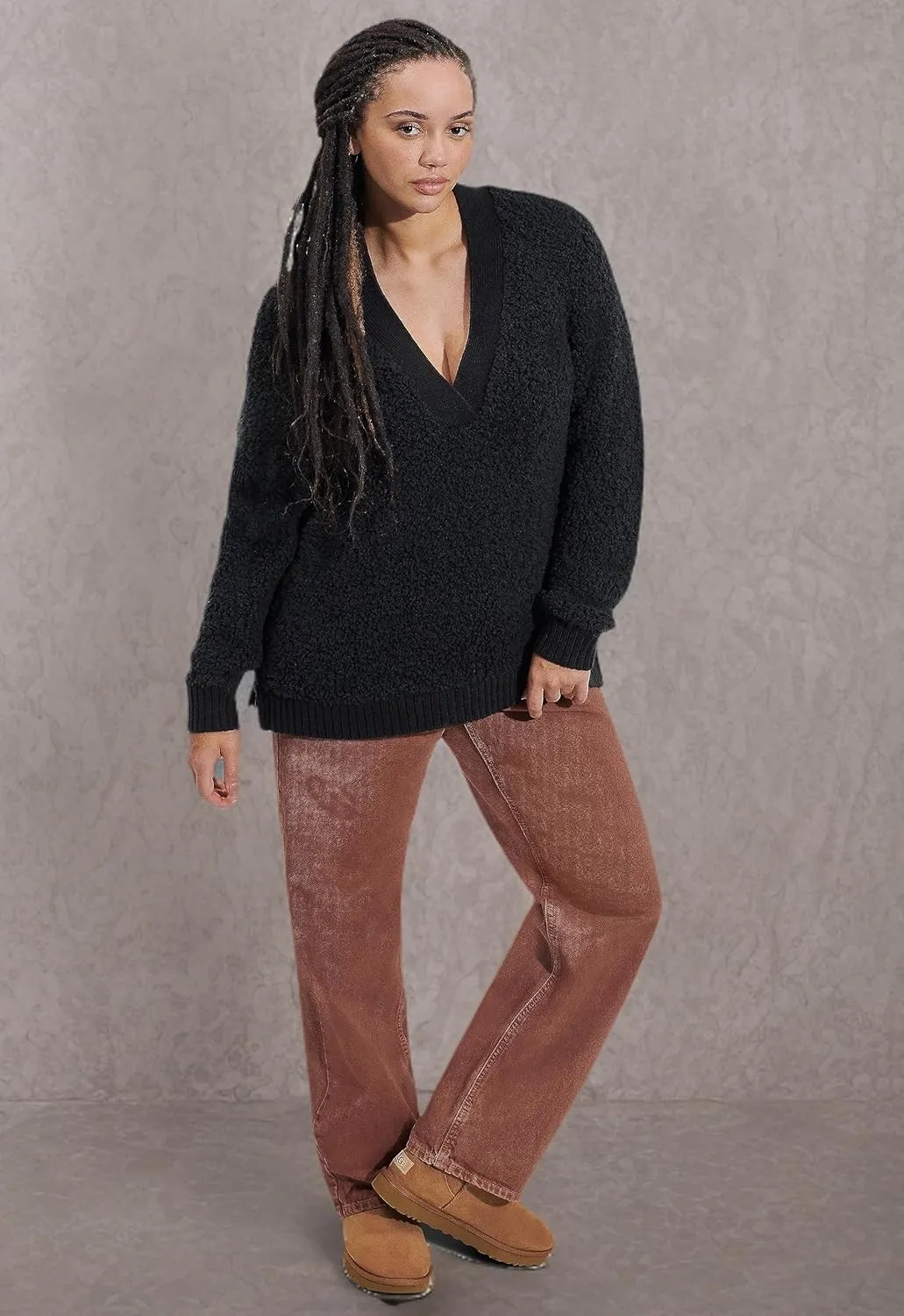 UGG Women's Deeann Cloudfluff V Neck
