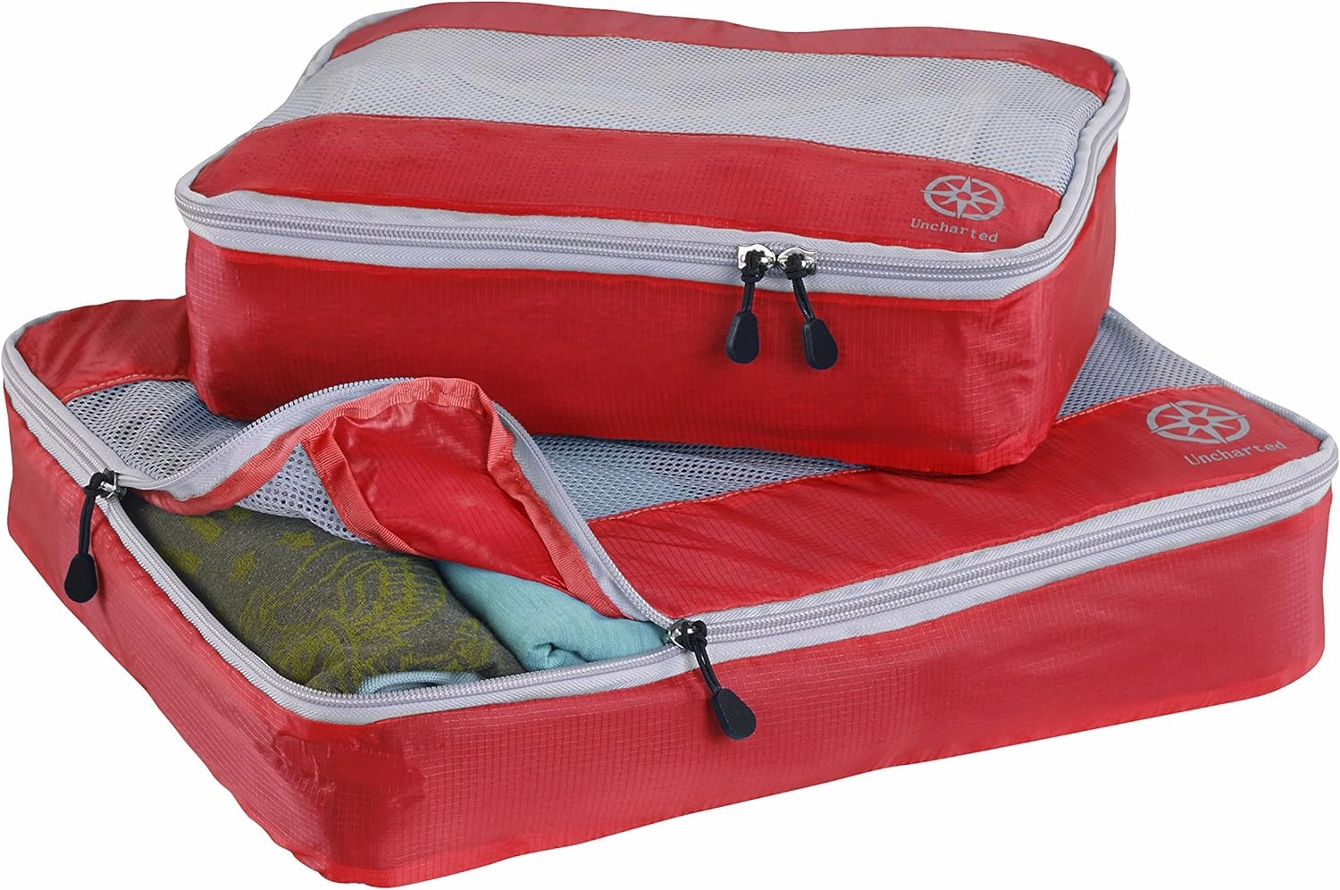 Uncharted Ultra-Lite Packing Cube 2 Piece Set, Cherry, One Size