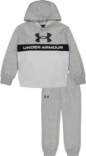 Under Armour mens Long Sleeve Logo Hoodie & Joggers Set