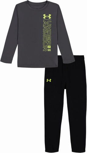 Under Armour baby-boys Long Sleeve Shirt and Jogger Set, Durable Stretch and Lightweight