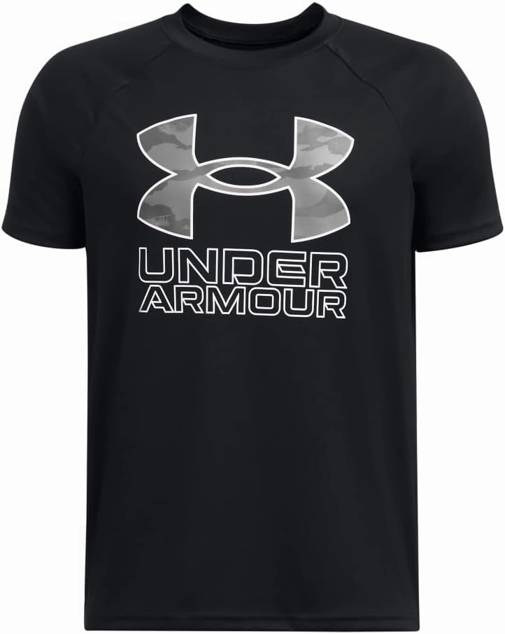Under Armour Boys' Tech Hybrid Print Short Sleeve T Shirt