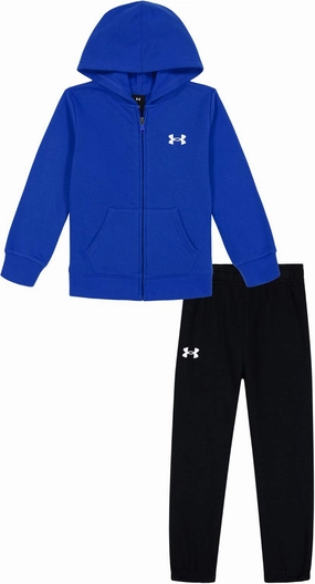 Under Armour boys Long Sleeve Logo Hoodie & Joggers Set