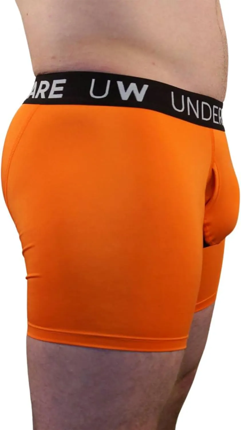 UNDERWARE "Comfort-sack" Mens Boxer Briefs | No-Chafing Ball-Pouch Underwear for Men | Moisture Wicking Underwear