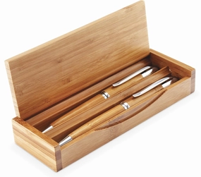 Unity Bamboo Ball Pen & Pencil Set