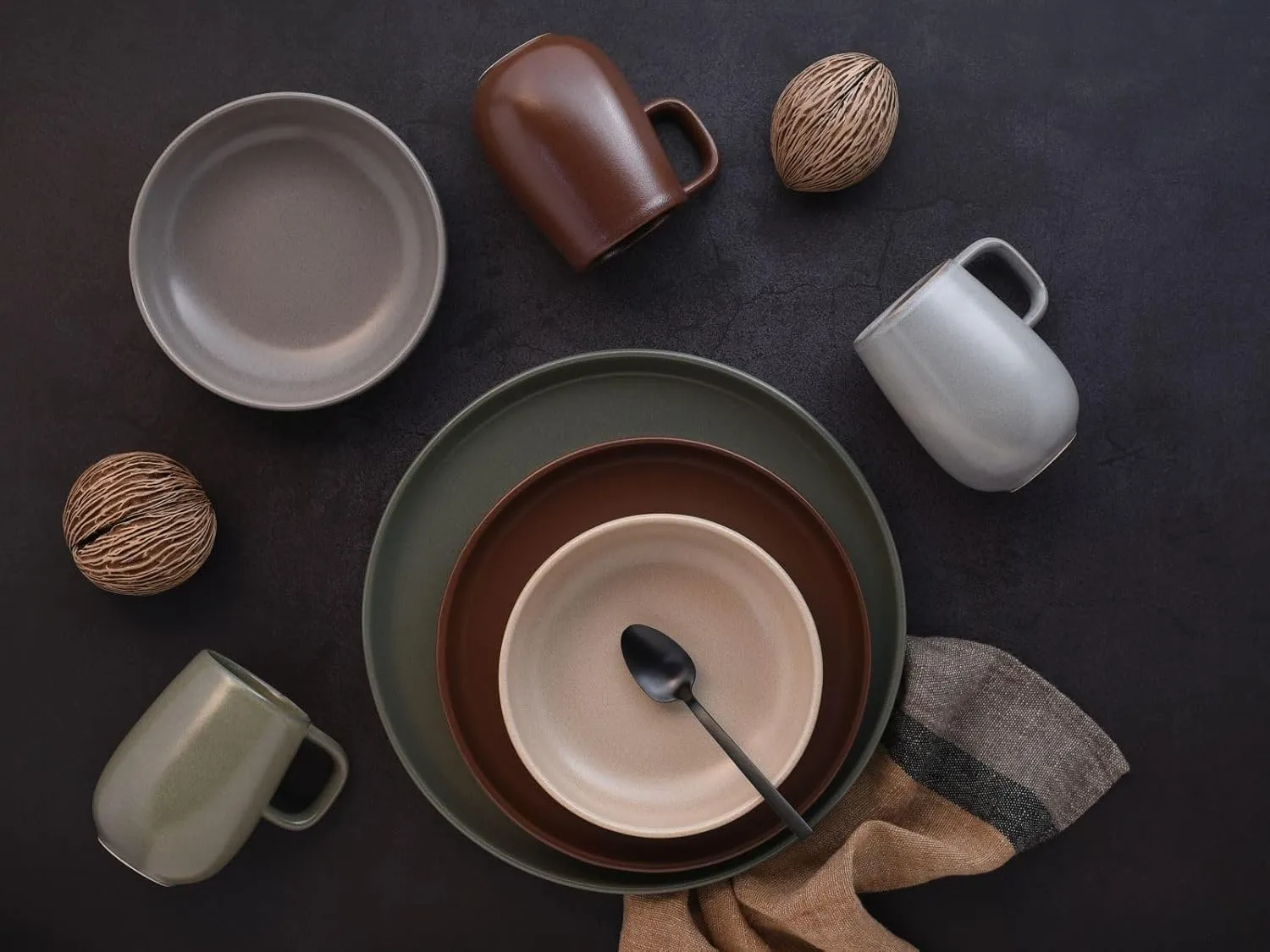 Uno Natural 23188 Crockery Set 16 Pieces