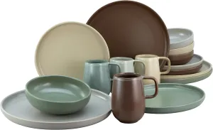 Uno Natural 23188 Crockery Set 16 Pieces