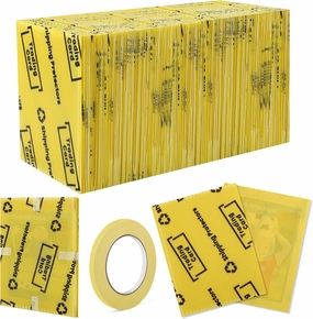 Upgrade 200 Pack Trading Card Shipping Protector 3.5'' x 4.5'',Strong Hard Plastic Inserts Graded Sports Card Shipping Supplies Precut Sleeves for Mailing, MTG Packaging Collectible(Yellow)