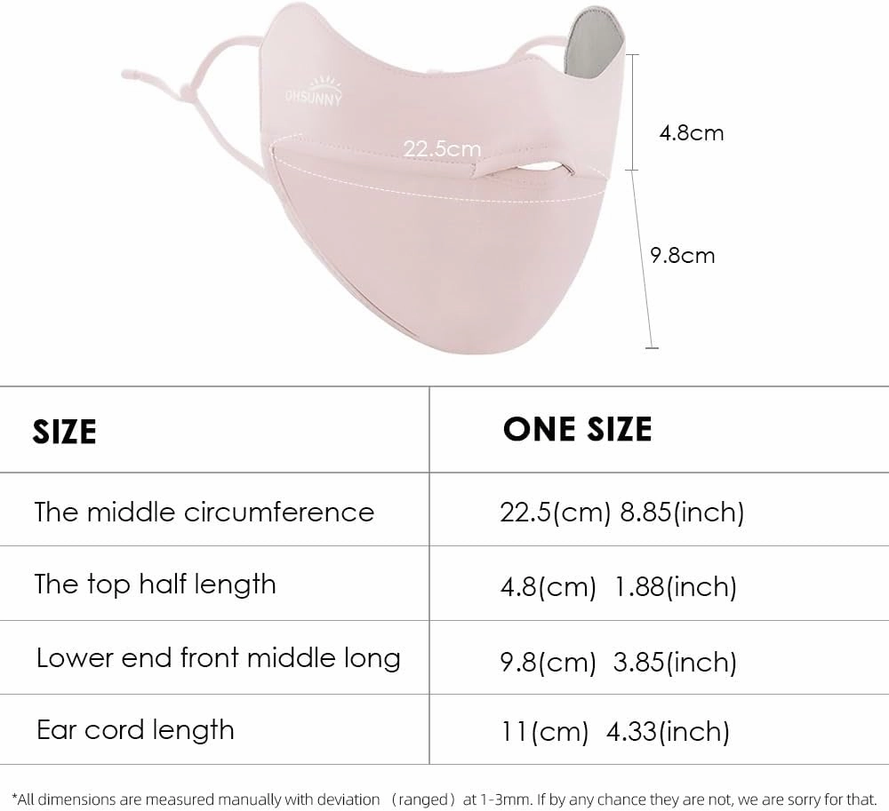 UV Face Covering UPF 50  Women Breathable Mask Sun Protection Reusable Outdoor