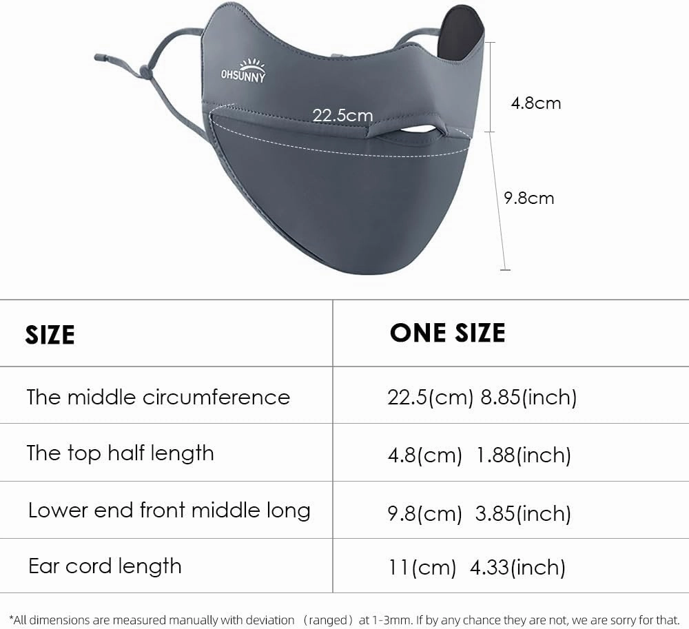 UV Face Covering UPF 50  Women Breathable Mask Sun Protection Reusable Outdoor