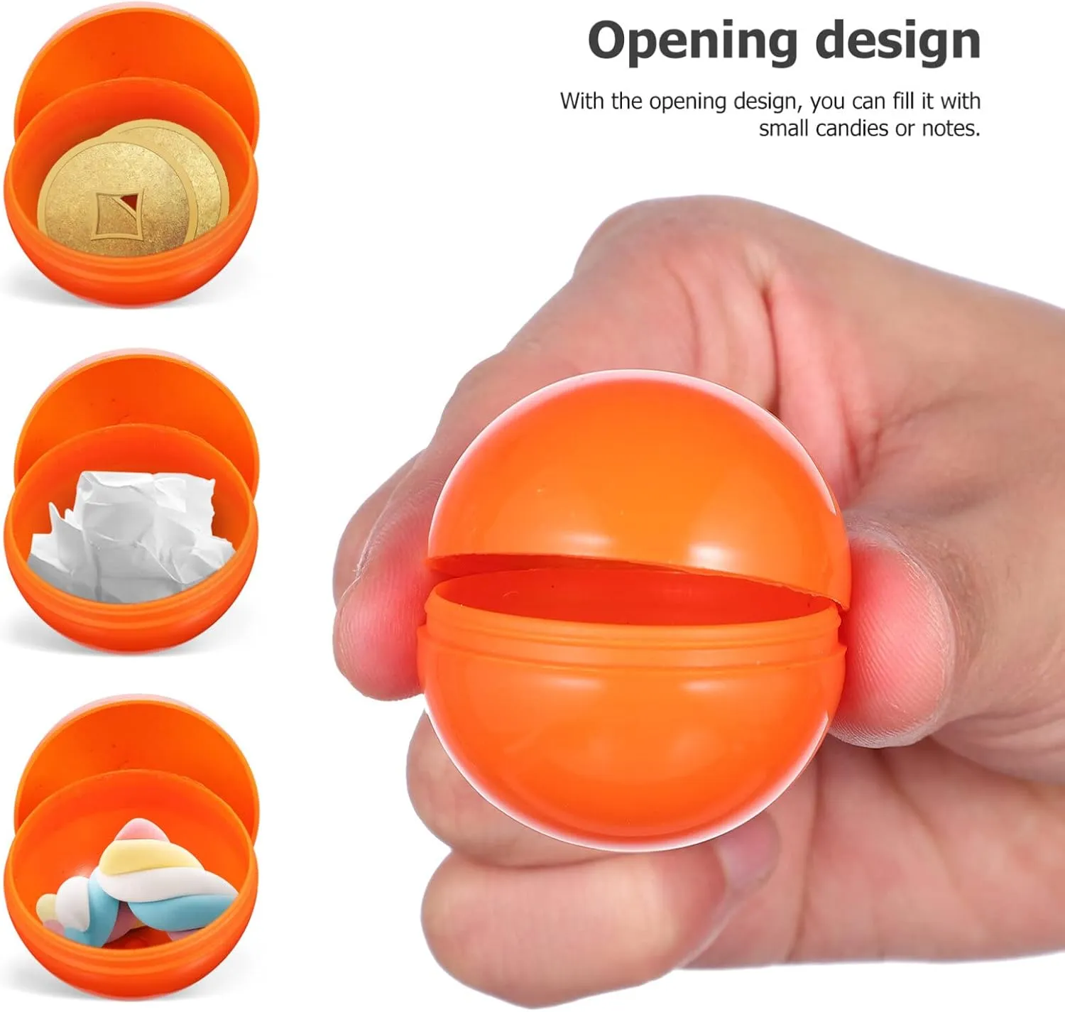 Vaguelly 25pcs Openable Plastic Balls Colored Raffle Drawing Props for Party Games Smooth Surface Reusable for Events and Celebrations