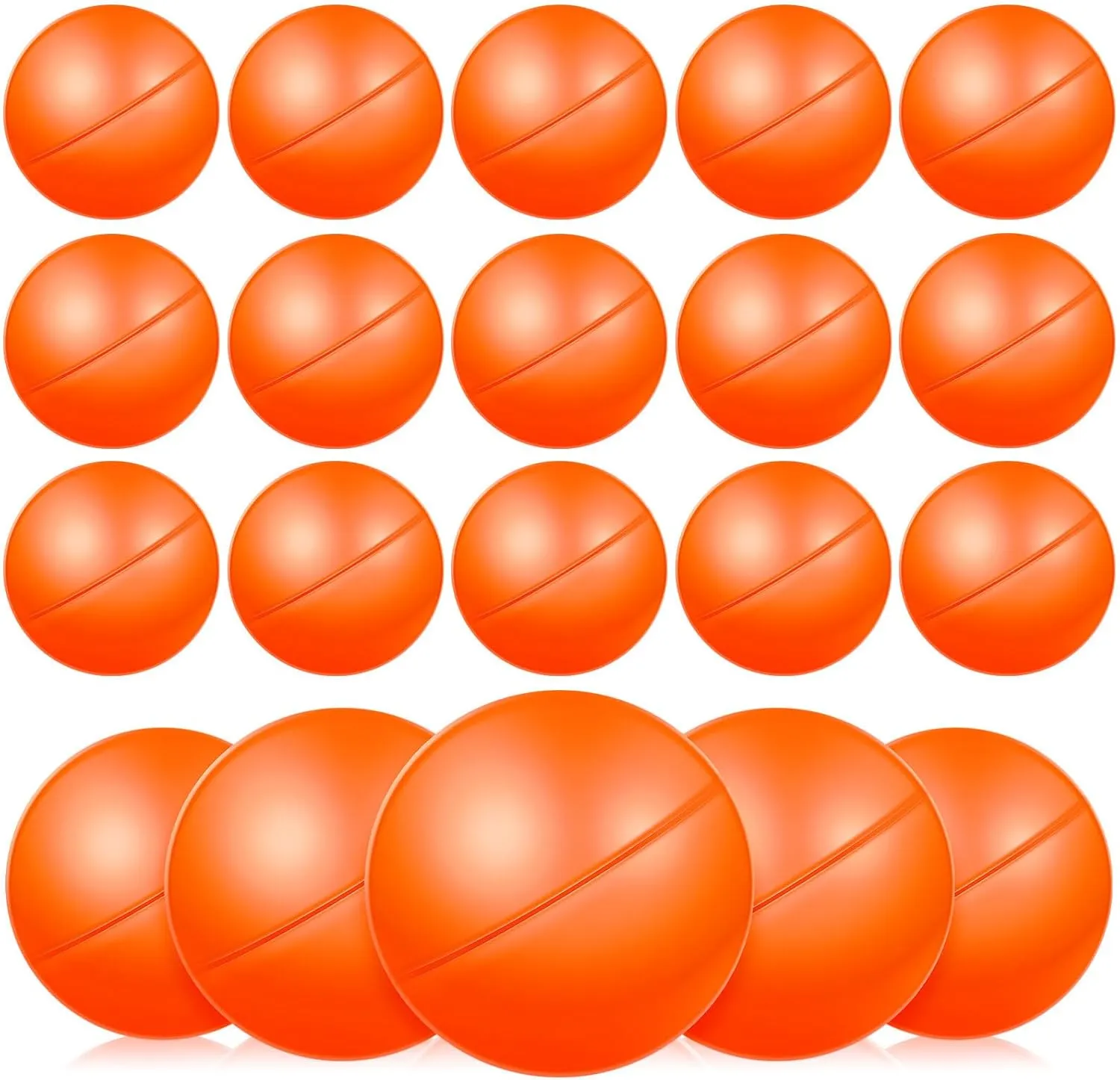 Vaguelly 25pcs Openable Plastic Balls Colored Raffle Drawing Props for Party Games Smooth Surface Reusable for Events and Celebrations