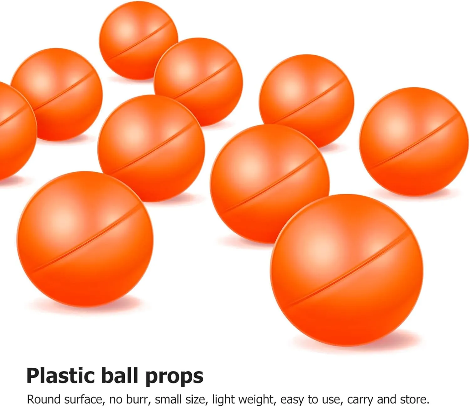 Vaguelly 25pcs Openable Plastic Balls Colored Raffle Drawing Props for Party Games Smooth Surface Reusable for Events and Celebrations
