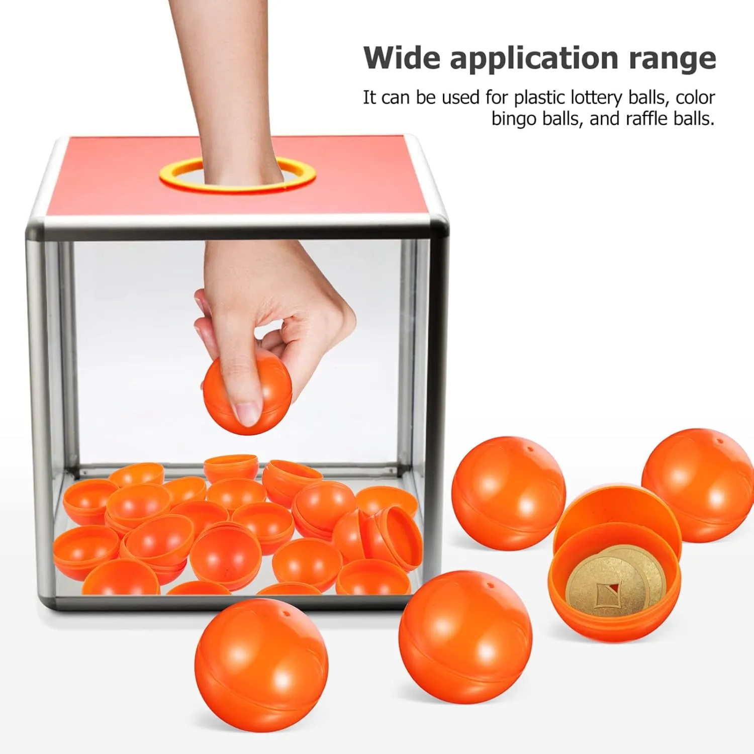 Vaguelly 25pcs Openable Plastic Balls Colored Raffle Drawing Props for Party Games Smooth Surface Reusable for Events and Celebrations