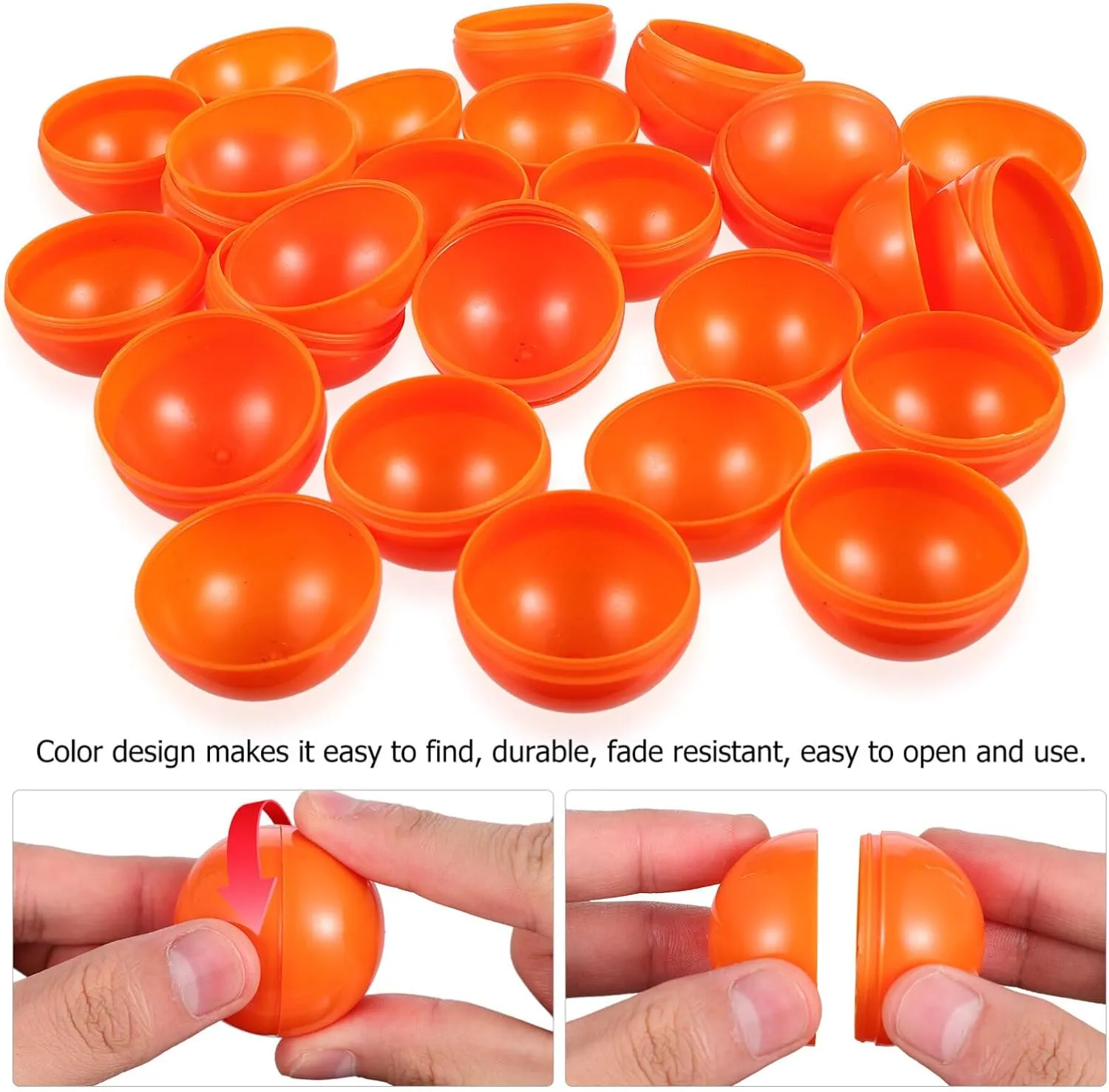 Vaguelly 25pcs Openable Plastic Balls Colored Raffle Drawing Props for Party Games Smooth Surface Reusable for Events and Celebrations