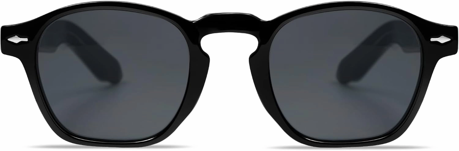 VANLINKER Retro Small Square Sunglasses for Men Women Thin Cube Shades Vintage Slim Frames Intellectual Style VL9774