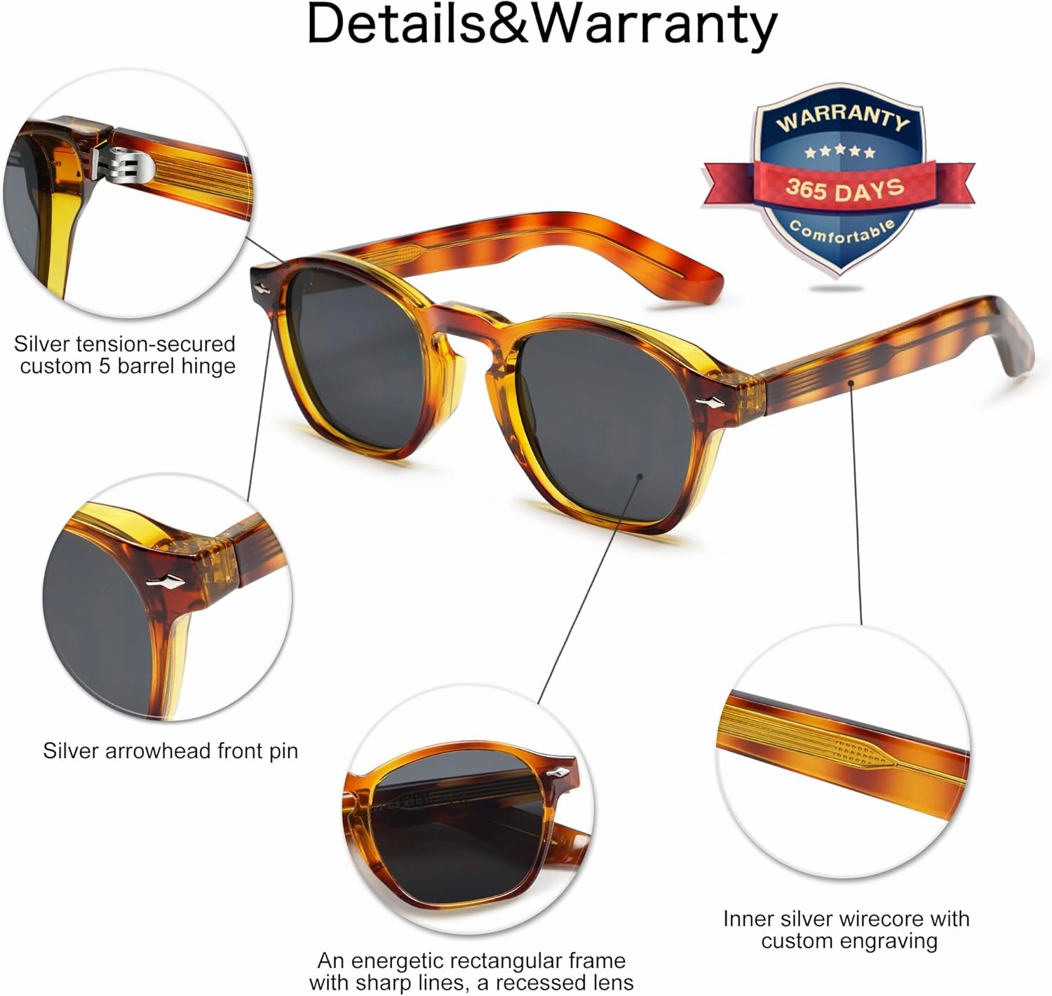 VANLINKER Retro Small Square Sunglasses for Men Women Thin Cube Shades Vintage Slim Frames Intellectual Style VL9774