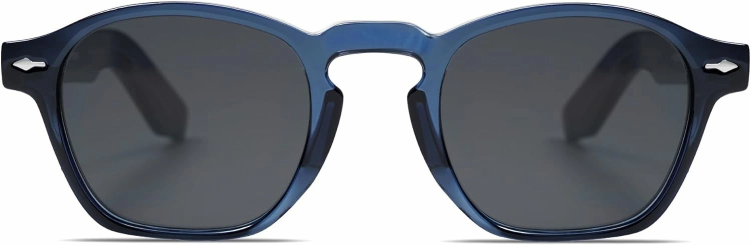 VANLINKER Retro Small Square Sunglasses for Men Women Thin Cube Shades Vintage Slim Frames Intellectual Style VL9774