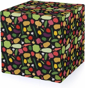 Vegetables Fresh Pattern Funny 3x3x3 Cube Smooth Lightweight Puzzle for Adult Graphic Printing Travel