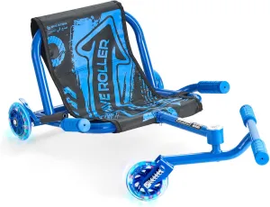 VEVOR Ride on Scooter, Load Capacity of 198 lbs, Swing Side-to-Side for Amazing Ride Powered by Zig-Zag Motion, Ride on Drifting Toy for Ages 10 , Rides on Any Hard Surface for Indoor & Outdoor, Blue