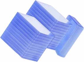 VICASKY 100pcs Trading Card Sheets Protectors Game Cards PVC Cover Safe and Sturdy for Boys and Girls