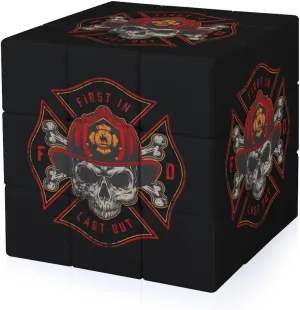 Vintage Firefighting Funny 3x3x3 Cube Smooth Lightweight Puzzle for Adult Graphic Printing Travel