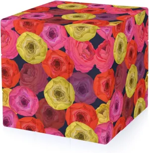 Vivid Ranunculus Rose Funny 3x3x3 Cube Smooth Lightweight Puzzle for Adult Graphic Printing Travel