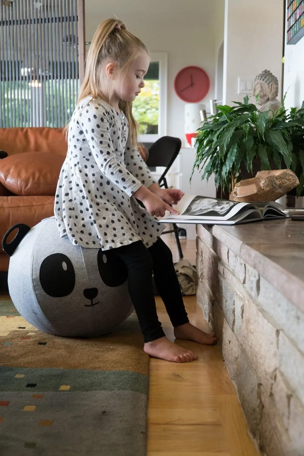 Vivora Niko - Sitting Ball Chair for Office and Home, Lightweight Self-Standing Ergonomic Posture Activating Exercise Ball Solution with Handle & Cover, Classroom & Yoga
