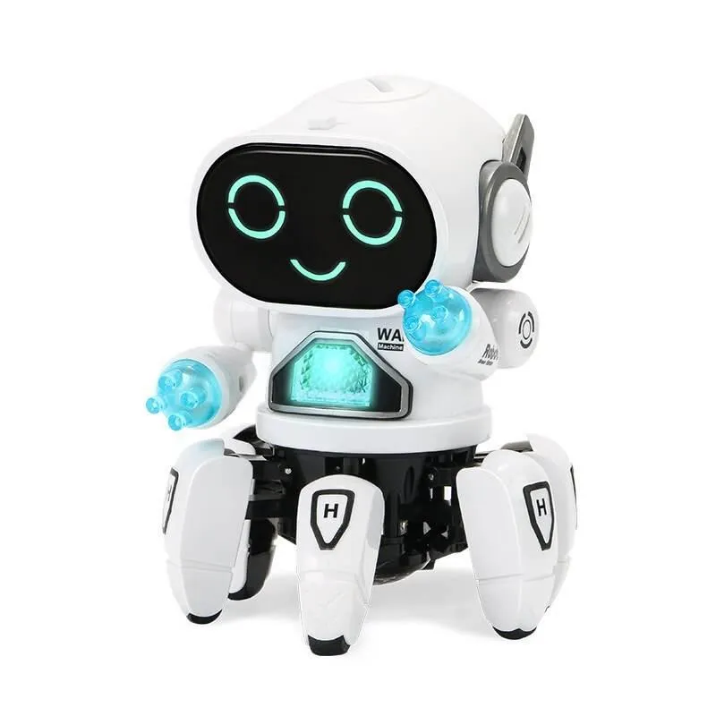 Voice-Activated Robot Toy - Interactive 6-Claw Futuristic Playmate