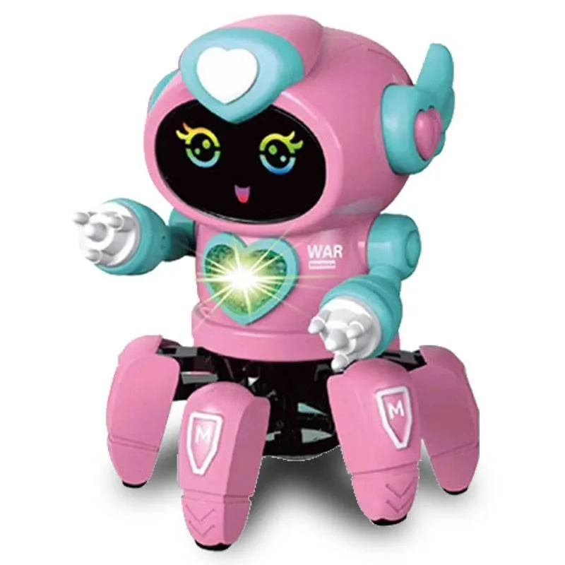 Voice-Activated Robot Toy - Interactive 6-Claw Futuristic Playmate