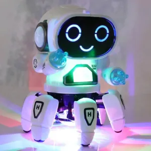 Voice-Activated Robot Toy - Interactive 6-Claw Futuristic Playmate