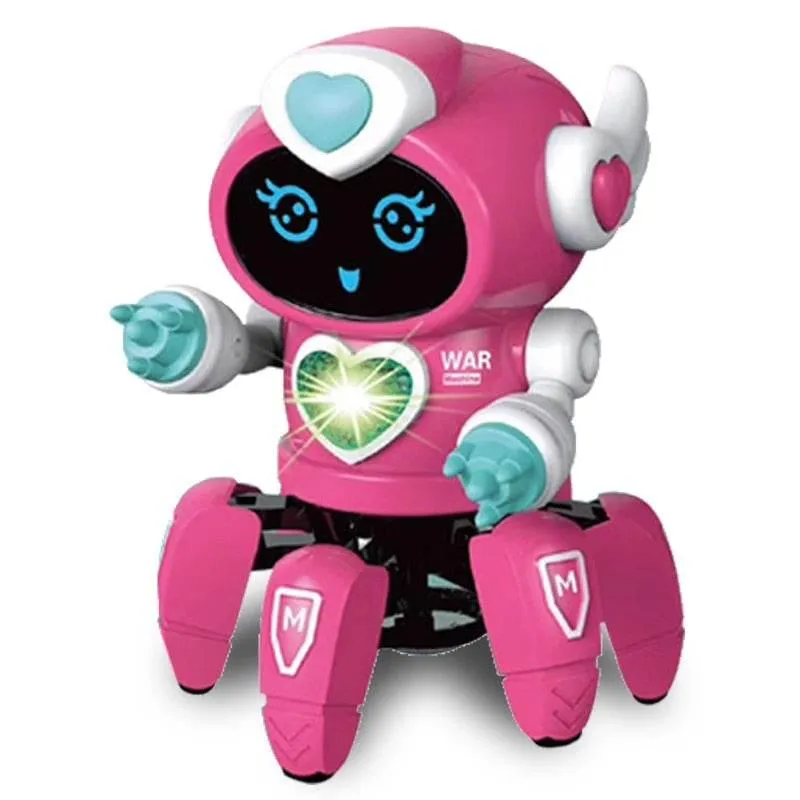 Voice-Activated Robot Toy - Interactive 6-Claw Futuristic Playmate