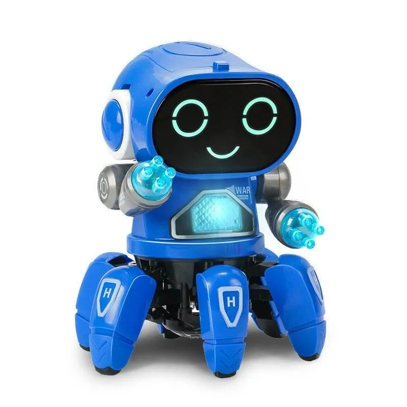 Voice-Activated Robot Toy - Interactive 6-Claw Futuristic Playmate