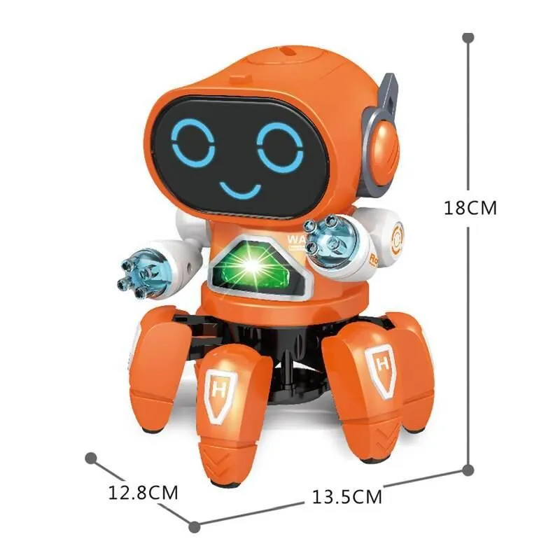 Voice-Activated Robot Toy - Interactive 6-Claw Futuristic Playmate