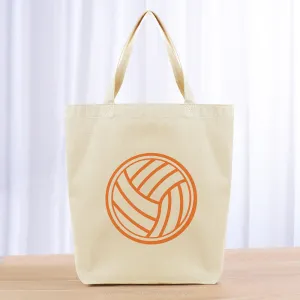 Volleyball Ball Tote Bag - orange
