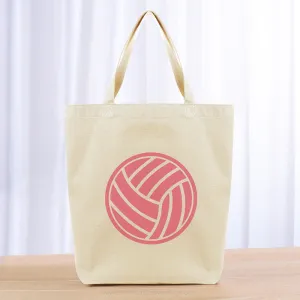 Volleyball Ball Tote Bag - pink